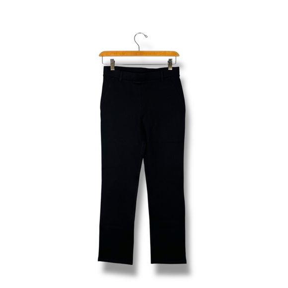 Quince Ultra Stretch Ponte Straight Leg Pants Trousers Women Size XS Black New - Picture 9 of 16